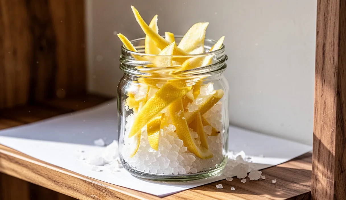 Preserving Winter Citrus Peels in Sea Salt